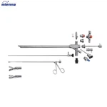 ENT instrumentai Suaugusiųjų Ent Bronchoskopijos rinkinys Optinis standus bronchoskopas